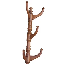 Vintage Tell City MCM Wall-Mount Coat & Hat Rack – Pattern 3206 #48 – Hard Rock