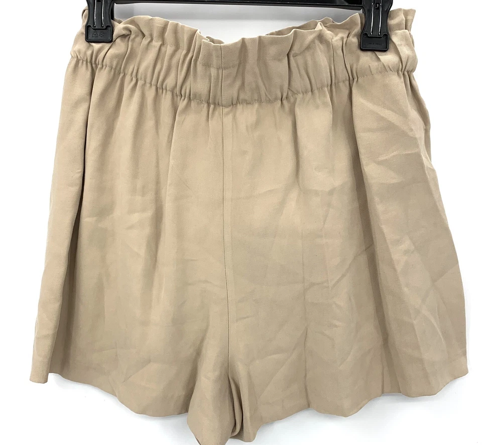 Bolsa de papel BCBGeneration marrom nó frontal cintura curta feminina tamanho grande nova com etiquetas - Imagem 2 de 4