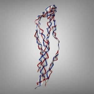 1 Pair Shoe Laces  Fat Flat - 42” - Shoelaces NOS 90s Vintage Red White Blue