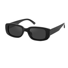 Small Rectangle Sunglasses for Women Men Square Frame Sun Glasses   100 UV400