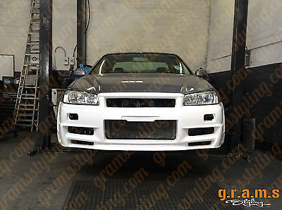 Z Tune Style Front Bumper For Nissan Skyline R34 Bodykit Performance V8 Ebay