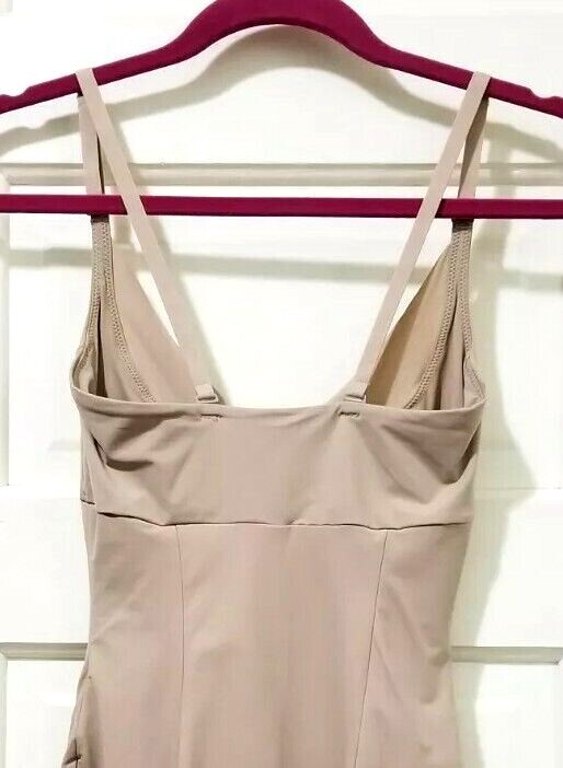 Maidenform FLEXEES Shapewear Slip Bodysuit Small Beig… Gem