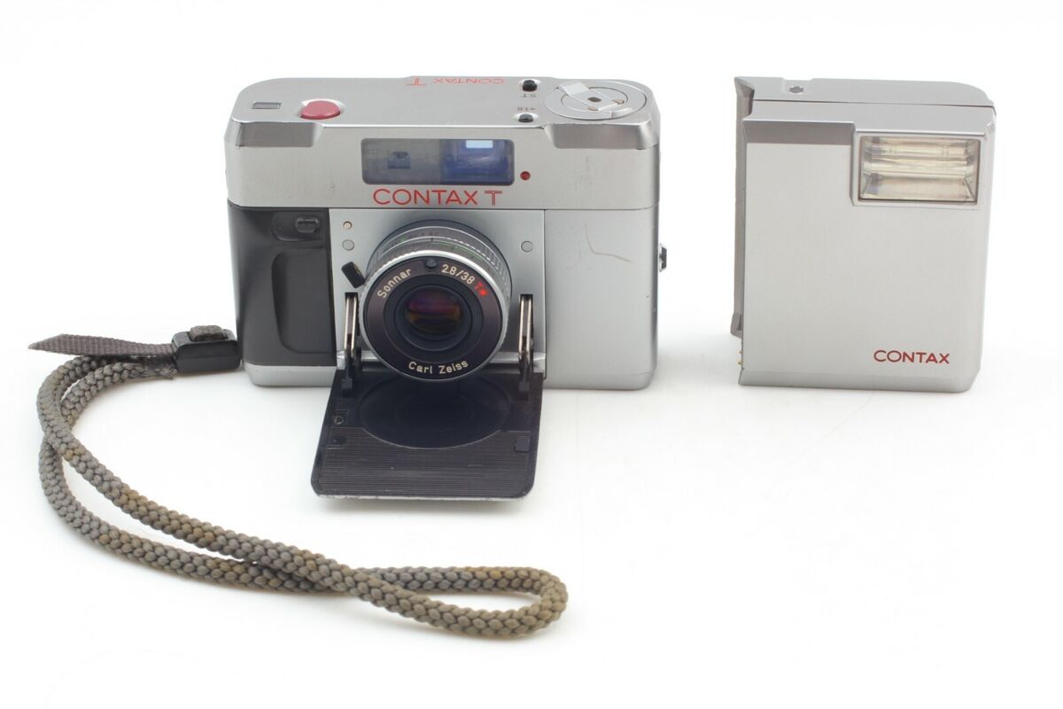 Rare! For Parts】Contax T w/ Sonnar 38mm f/2.8 Lens Film Rare! For Parts】Contax T w/ Sonnar 38mm f/2.8 Lens Film