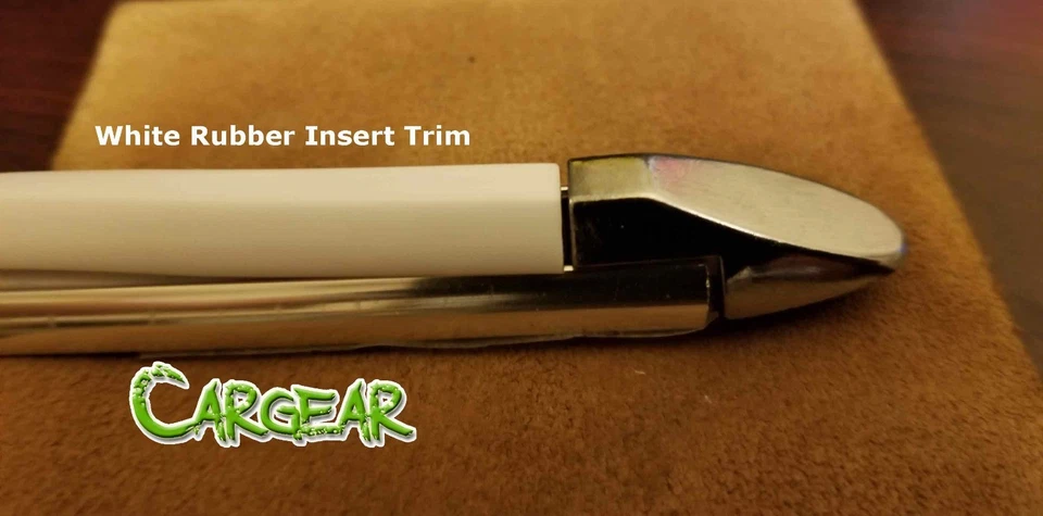 Borde de inserción de goma blanca para remache de aluminio en la carrocería del coche moldura de puerta lateral 26 pies Foto 2 de 4