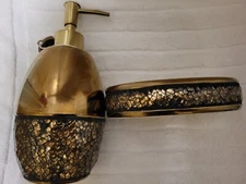 Bed & Bath Collection, Style Sanctuary Soap Dispenser and Soap Dish 7" Tall