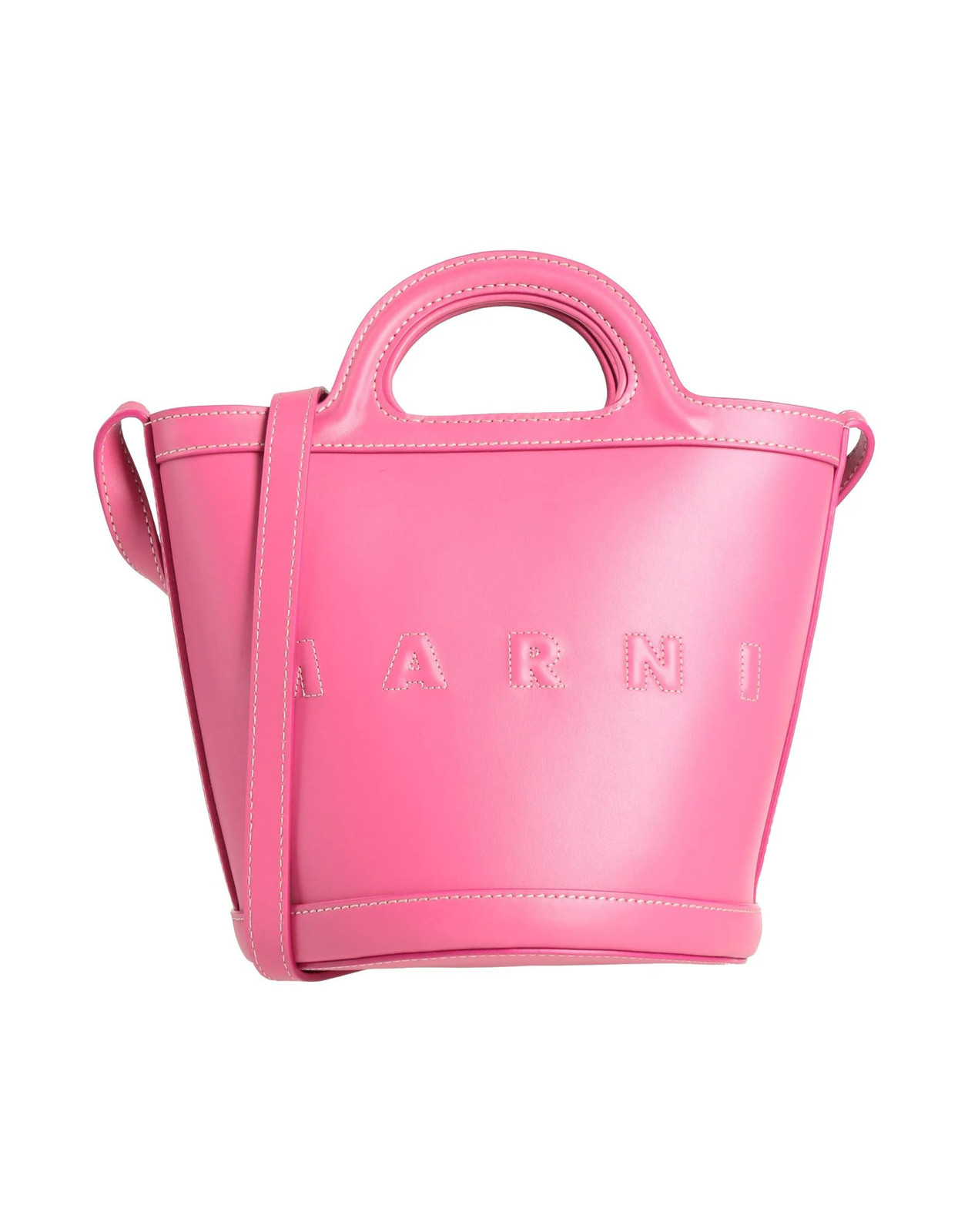 Marni - Women - Leather Bucket bag - Fuchsia 199690₽