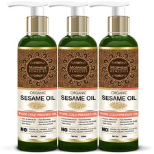 Morpheme Remedies Huile De Sésame Bio 200ml Ensemble De 3