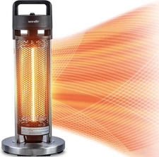SereneLife Infrared Patio Heater, Electric Patio Heater, 900 W w/Remote Control