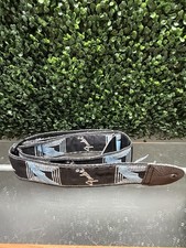 Fit Fender Adjustable Thickened Fabric Embroidery Printed Leather Guitar Strap