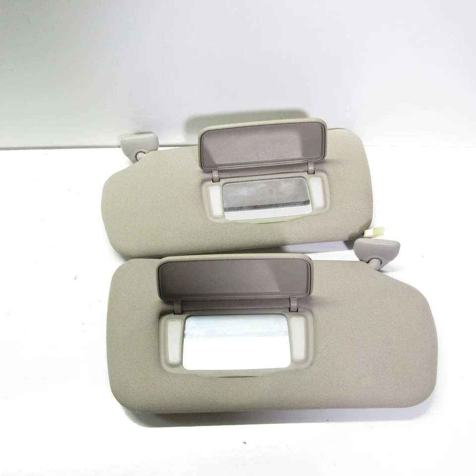 2000-2003 Nissan Altima Sun Visor Set LH RH Driver Passenger OEM Gray w/ Lights - Image 3 of 4