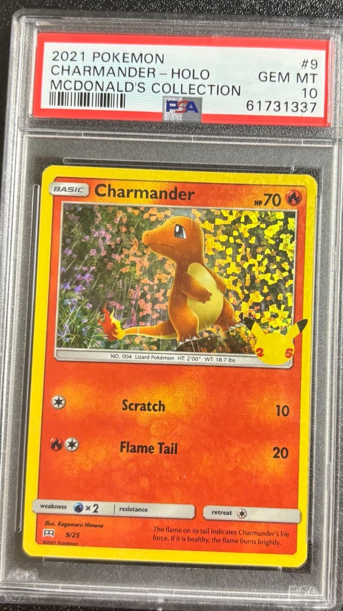 PSA 10 Charmander Holo 9/24 McDonalds Collection Pokemon Card | eBay
