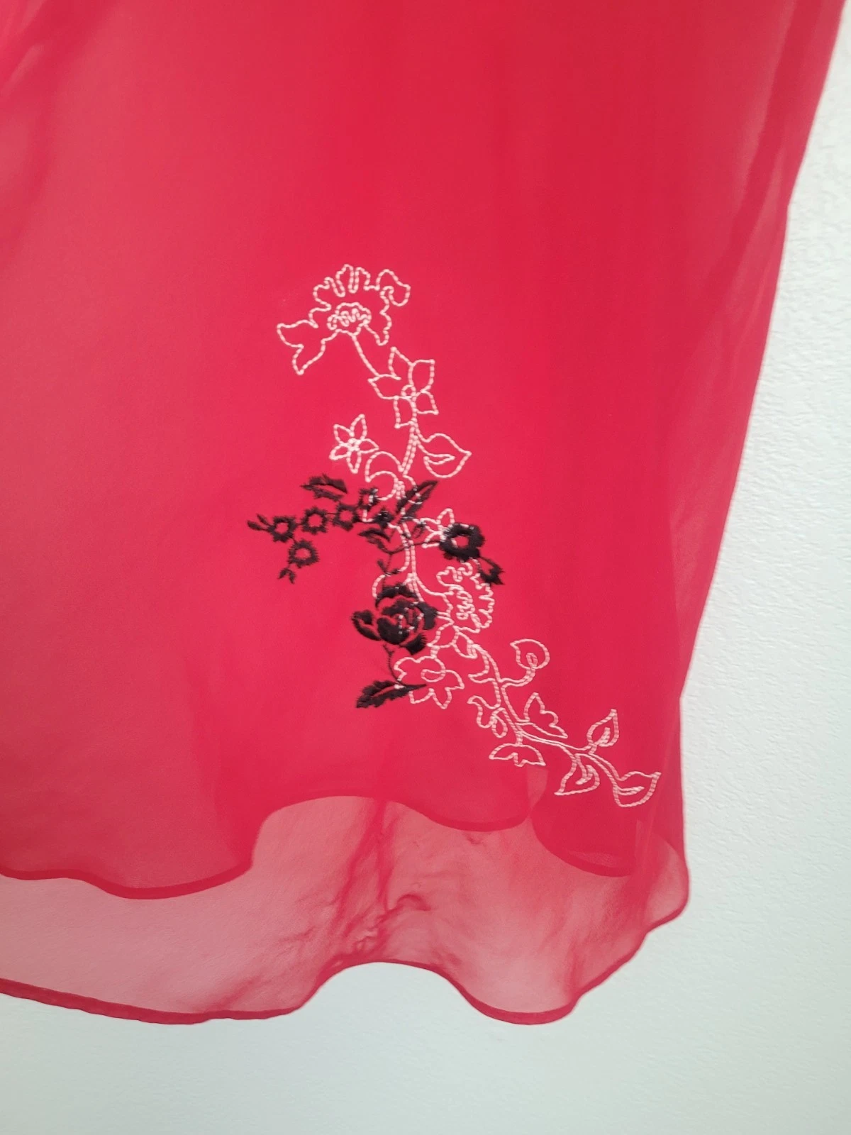 UNDERCOVER Abito slip cami ricamato Y2k Secret Treasures taglia M rosso gotico vampiro coquette