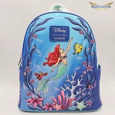 Loungefly Disney The Little Mermaid Under The Sea Mini Backpack New