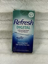 Refresh Digital Lubricant Eye Drops for eye Dryness 0.33 oz Exp 11/2026