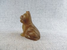 Antique Chinese Hand-carved Old Hetian Jade Lovely Dog Statue Pendants Amulet