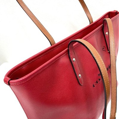 Coach x Peanuts Snoopy Red Leather Tote Bag | eBay