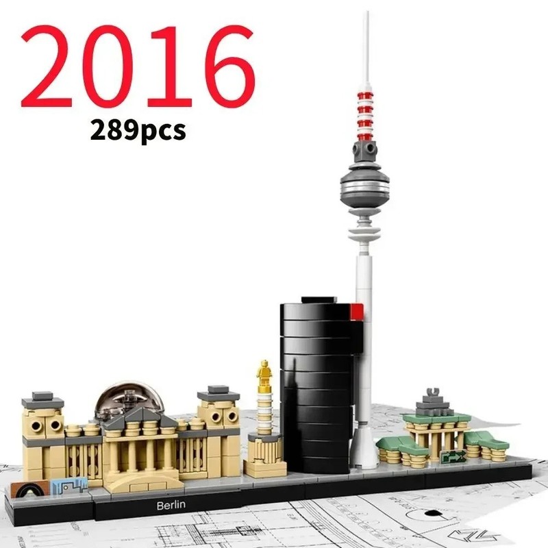 ARCHITECTURE:  Berlin 21027 - Complete Building Bricks - New Sealed (bagged)