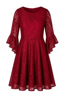 David Charles Gold Label :  Crimson Lace Whimsigoth Dream Dress - 12Y 1171
