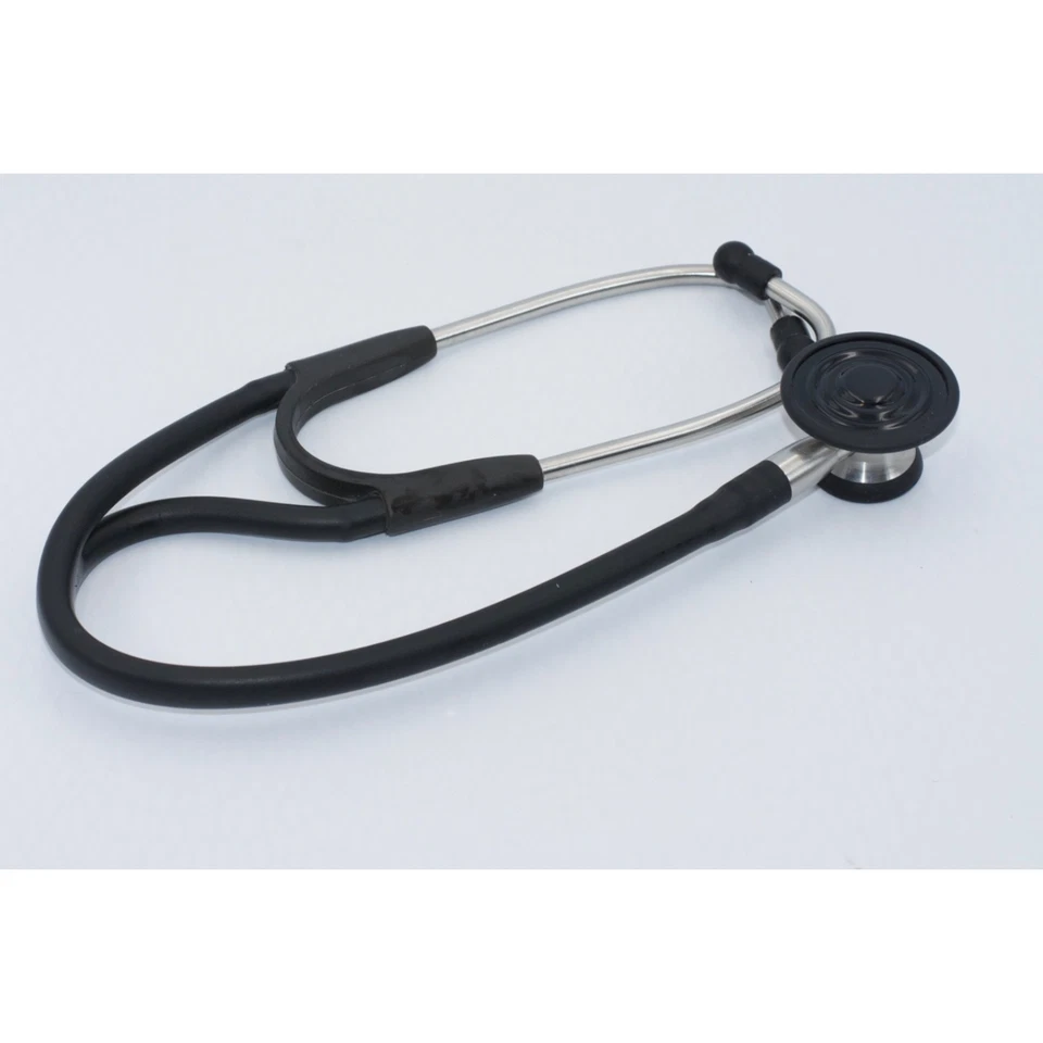 Welch Allyn TYCOS 2007Y Harvey Elite Double-Head Stethoscope 21" Black USA - Image 2 of 4