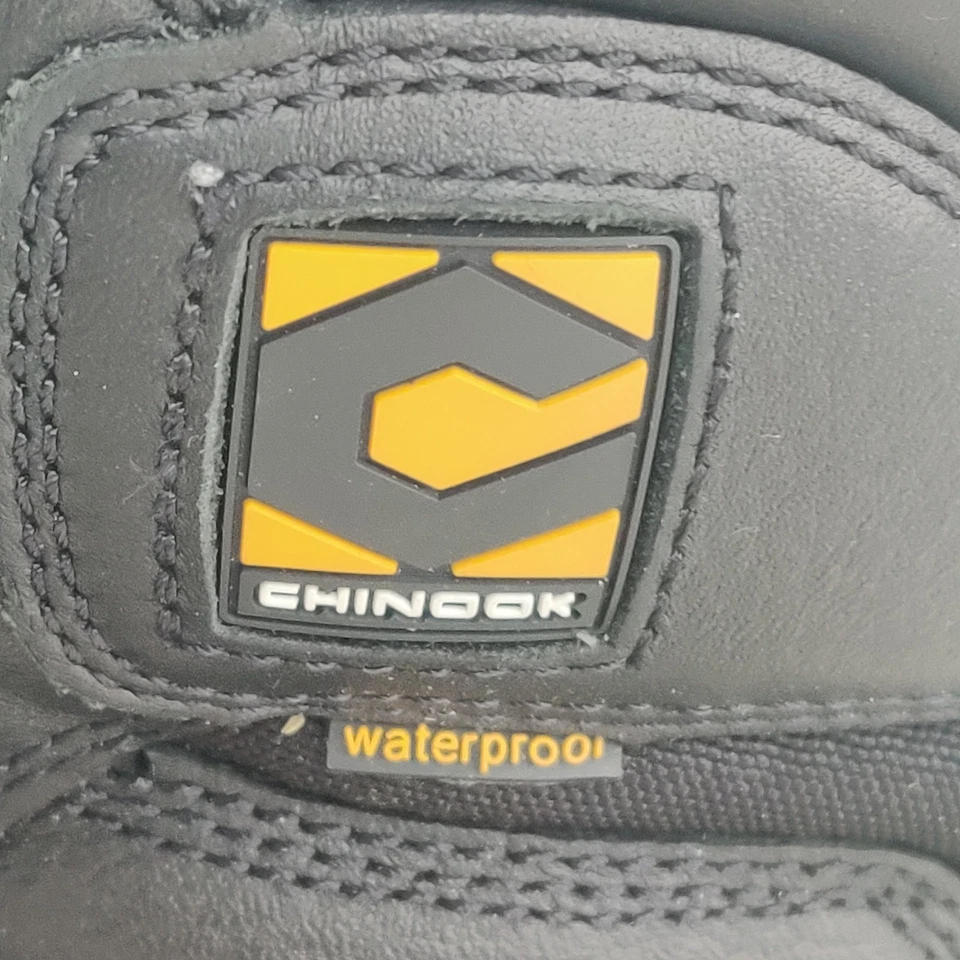 Bota de Trabajo Chinook 9" Scorpion Puntera Compuesta Impermeable Para Hombre Cuero Negro Talla 10 Foto 3 de 4