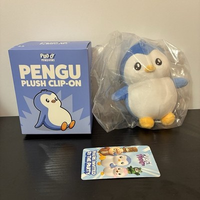 SEALED PENGU CLIP ON PLUSH PUDGY PENGUINS Pudgy Party Promotional COLLECTIBLE