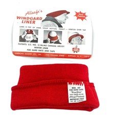 VTG Allsafe WindGard Hard Hat Liner AA7 Red NOS 1970s Workwear Buffalo NY