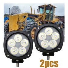 50W LED Semi Round Flood Lights For Caterpillar Construction Equipment 2pcs