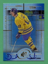 Daniel Sedin 1999-20 Upper Deck SPX Rookie Auto /1999 #164