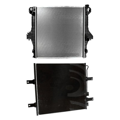 For Dodge Ram 4500 2008-2009 gpd BNDL-451996 Radiator & Condenser Kit