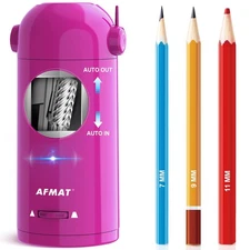 AFMAT PSX5 Electric Pencil Sharpener for Colored Pencils,