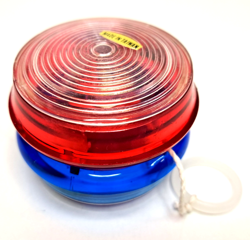 Vtg Light Up Yo-Yo Toy in Box Taiwan Tested Works Batteries Not Included - Afbeelding 2 van 4