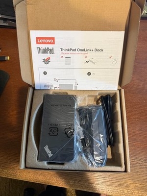 Lenovo ThinkPad Onelink+ Plus Dock 40A40090US Ultra HD Video 4k Output  90W AC
