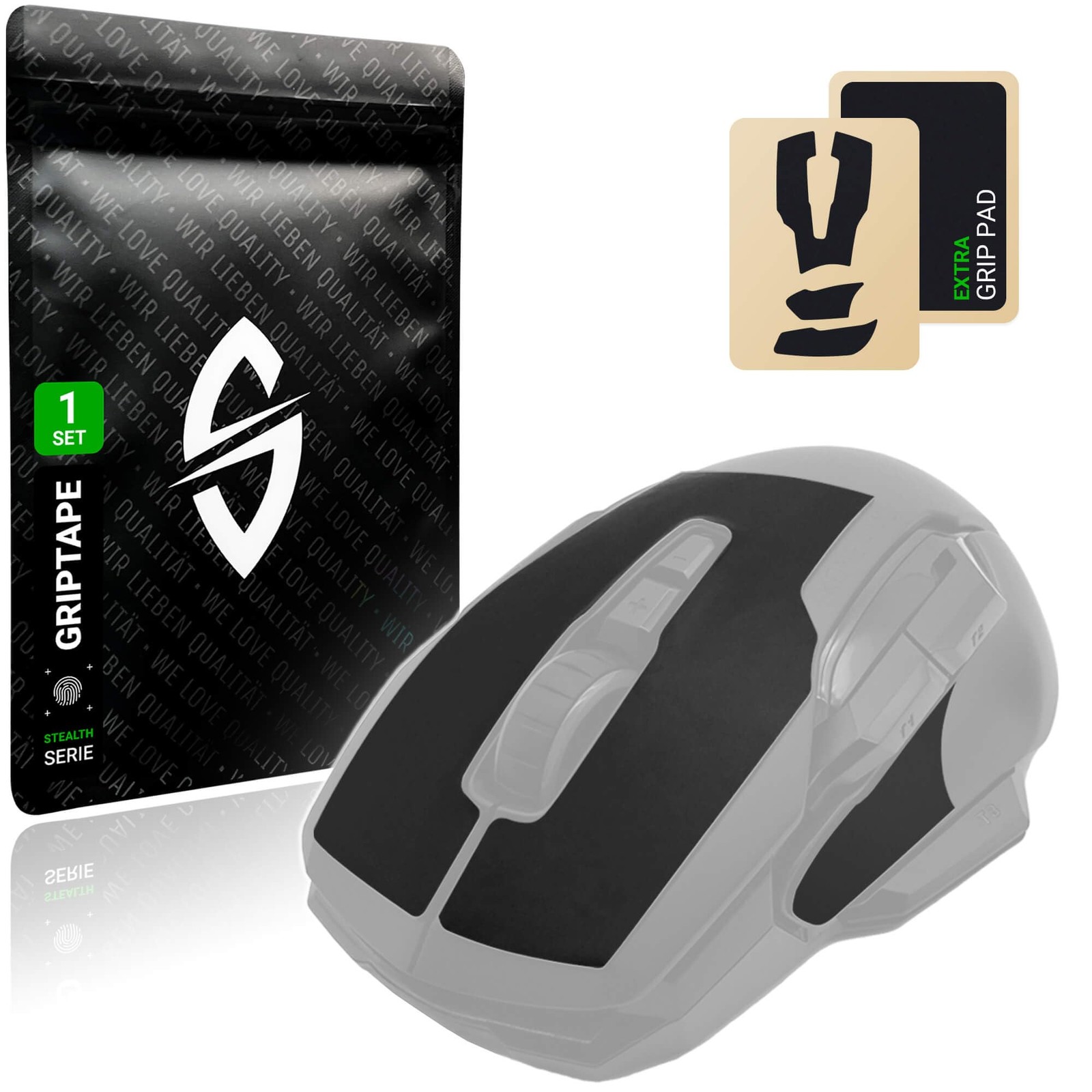 Grip Tape pour Roccat Kone AIMO avec ruban antidérapant anti-sueur