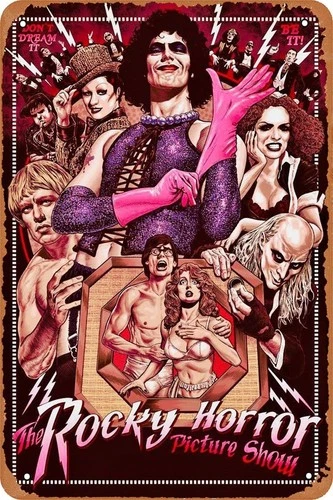 Retro  Sign Vintage Tin Metal Signs The Rocky Horror Picture Show Movie Po