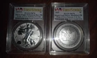 2019 American Silver Eagle Pride of Two Nations, U.S. Set PCGS PR70