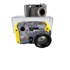 Vintage Sea Sea DX-8000G 8MP Digital Camera w/ Underwater Housing   Working