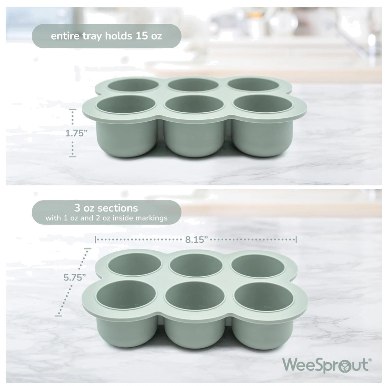 Silicone Freezer Tray for Baby Food
Opens in a new window or tab