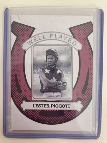 FUTERA FUTERA MULTI SPORT 2024 LESTER PIGGOTT ENGLAND WELL PLAYED 9/9..