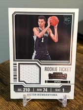 2023 Victor Wembanyama Contenders #RTS-WEM Rookie Ticket Swatches RC Spurs