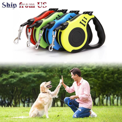 Automatic Retractable Dog Leash Automatic Extand Walking  Lead Pet Collar 16 FT