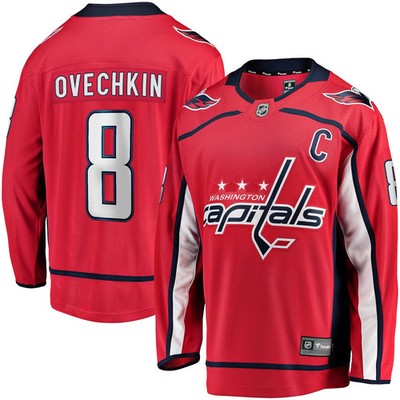 Alexander Ovechkin #8 Washington Capitals NHL Eishockey Fanatics Breakaway Triko