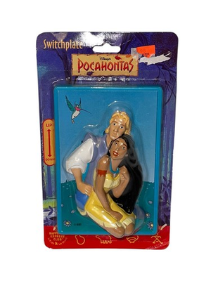 #ad Vintage 1990s HAPPINESS EXPRESS INC Disney POCAHONTAS Switchplate 21208 NEW Read $17.50