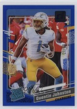 2023 Panini Clearly Donruss Rated Rookie Blue 21/99 Quentin Johnston #78 19fe