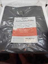 Nicpro 11x14 Art Portfolio Folder, 30 Pockets Display 60 Pages 11"x14", Black