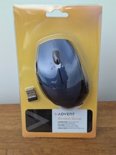 Image of Advent Wireless Optical Mouse - 5 Button - Blue - New With 2.4GHZ Receiver