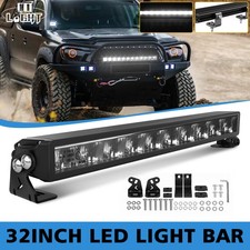 32 Slim Single Row Led Light Bar Spot Flood Combo W Drl For Truck Jeep Atv Utv 32 Slim Single Row Led Light Bar Spot Flood Combo W Drl For Truck Jeep Atv Utv