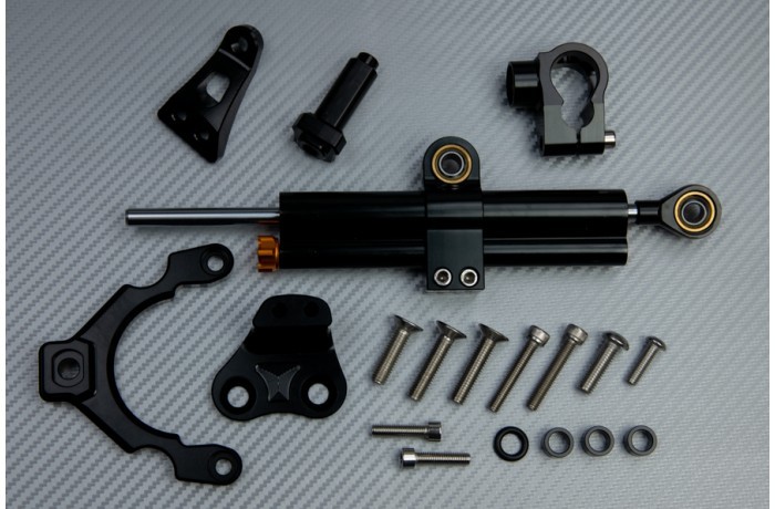 Amortisseur de direction noir avec fixation pour moto Kawasaki Z900 2020-2023