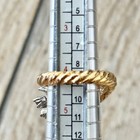 Vintage Cornucopia Horn of Plenty Gold Tone White Rhinestone Cocktail Ring — photo 2