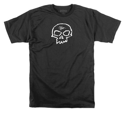 RARE Zero Skateboards Shirt Limited Edition BAM Margera SINGLE SKULL Large NEW
