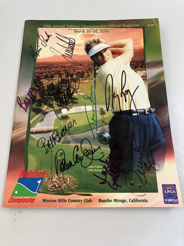 AUTOGRAPHED 2000 LPGA NABISCO CHAMPIONSHIP MAGAZINE